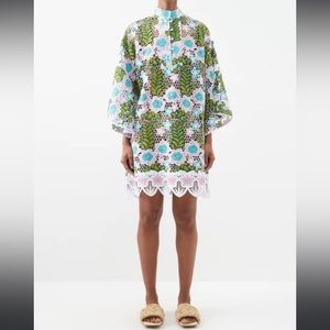 La Vie Style House Floral guipure-lace kaftan, one size, and only worn once!